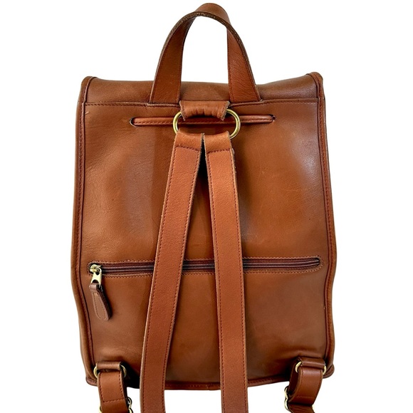 Vintage Coach Large Weekender Backpack Rucksack 9943 British Tan - Picture 4 of 10